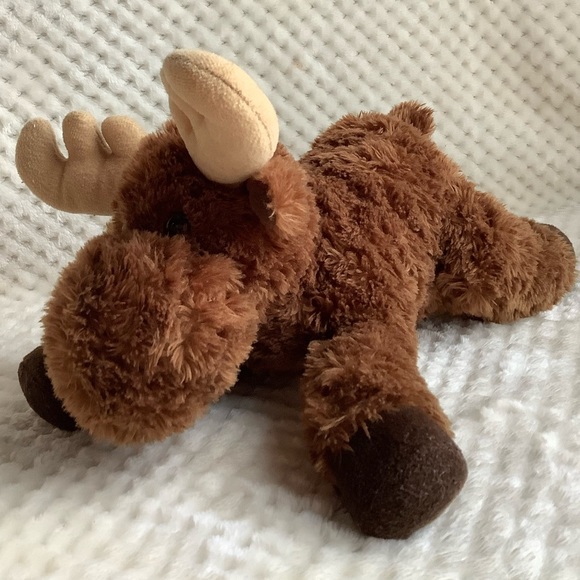 Aurora World Plush Brown Moose Stuffed Animal Toy - Picture 3 of 15